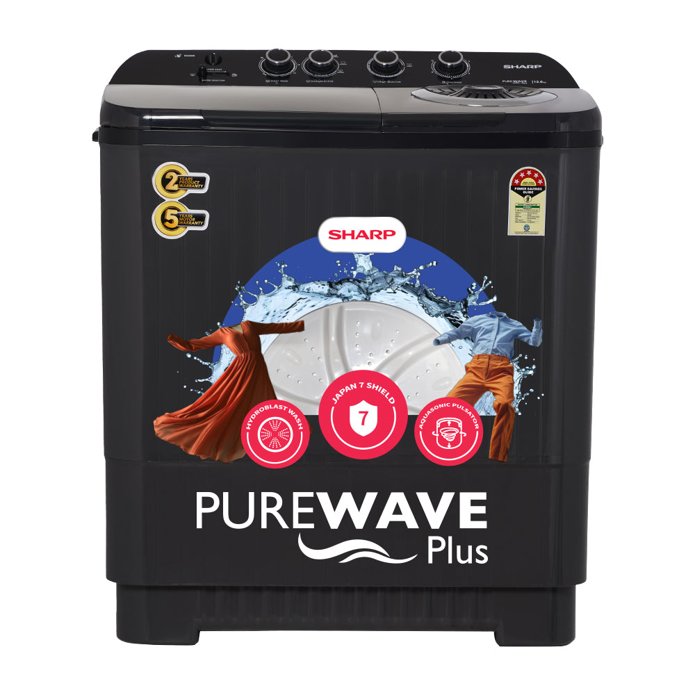 Sharp ES-SD120NB 12kg Semi Automatic Washing Machine
