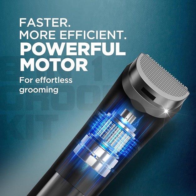 Powerful motor for faster, more efficient grooming