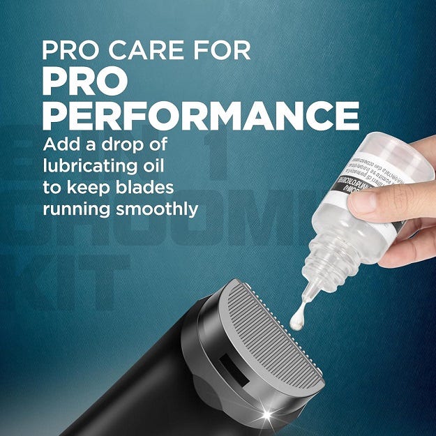 Add a drop of lubricating oil to keep blades running smoothly