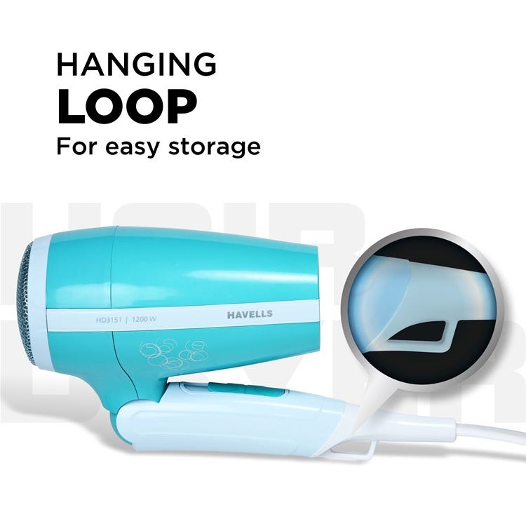 Hanging loop for easy storage