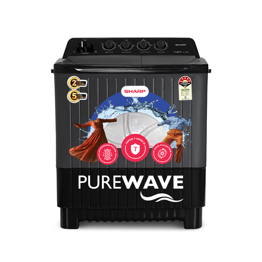 Sharp ES-SD75NB 7.5kg Semi Automatic Washing Machine