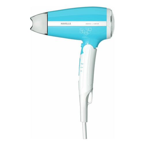Havells HD3151 1200W foldable hair dryer in turquoise