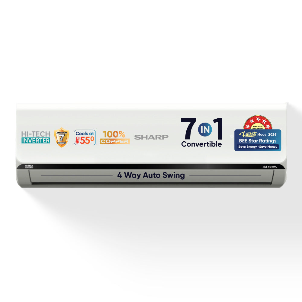 Sharp AH-SI17V5B-SCN 1.5 Ton 5 Star Inverter Split AC