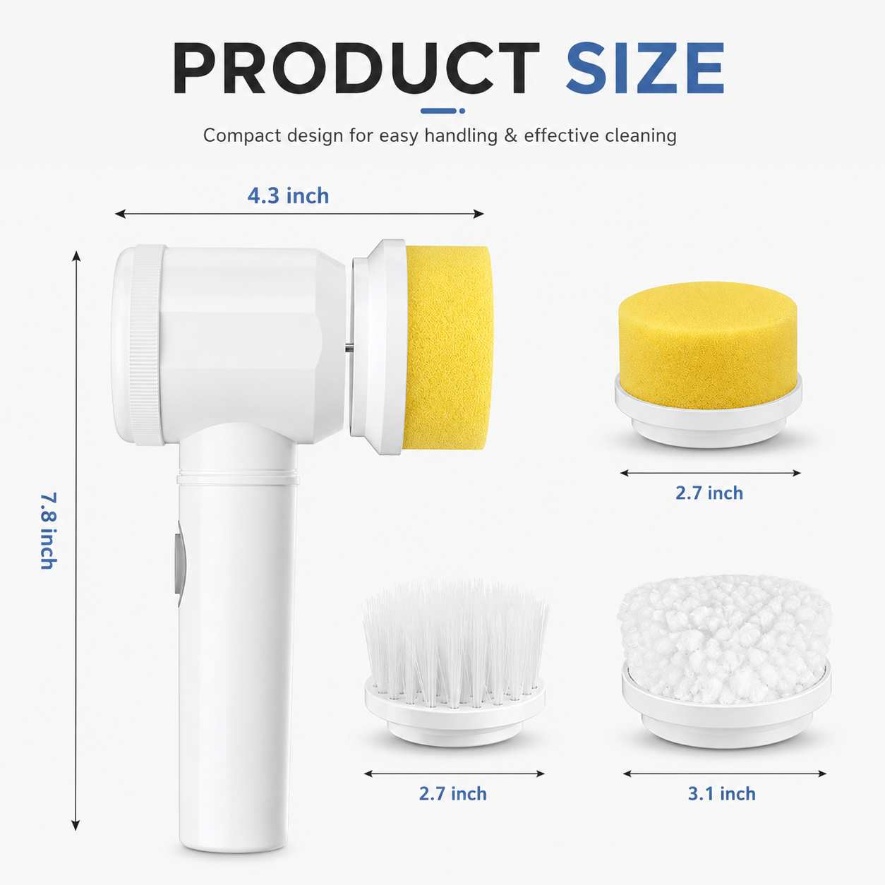 PowerSpin product size and dimensions